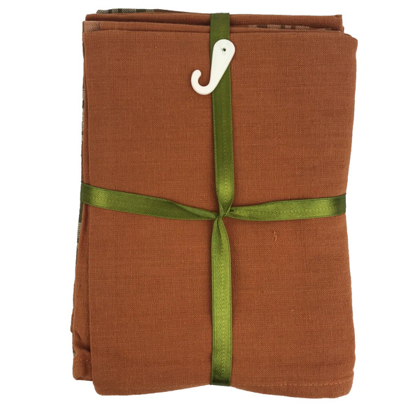 NWT Woodbridge Designs Pumpkin Kitchen Towels Set of Five Cotton Orange Fall - Picture 2 of 4